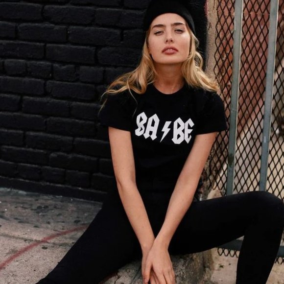 Electric Babe Black Graphic Tee - Picture 3 of 6